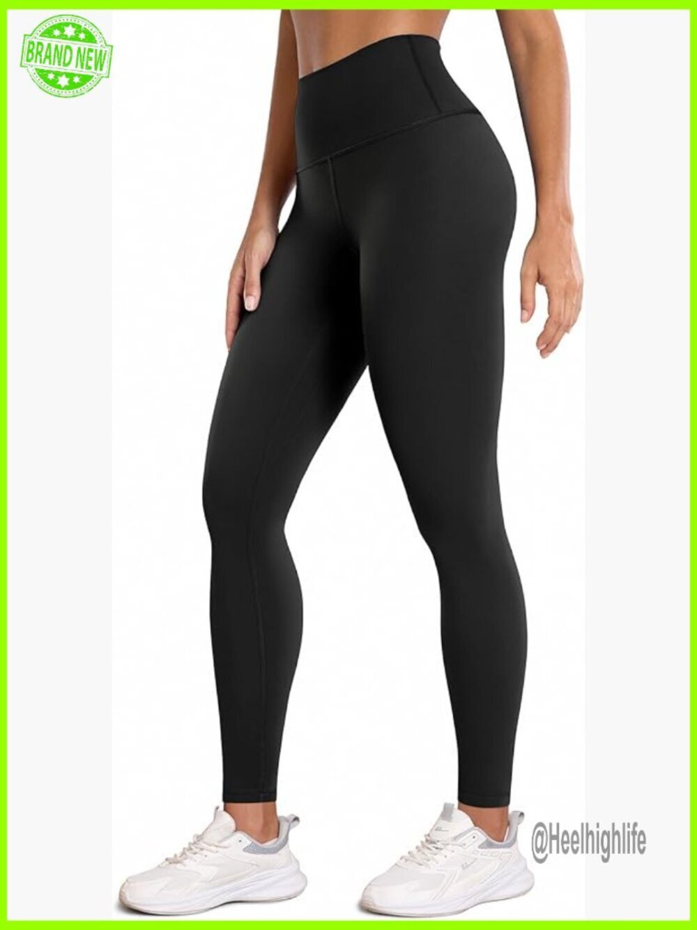 High Waisted Workout Leggings 28" Inseam Buttery Soft Yoga Pants